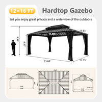 black metal gazebo