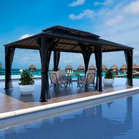 hardtop gazebo with metal roof