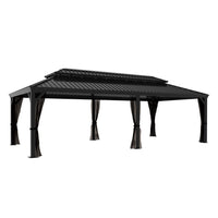 14X24 Hardtop Gazebo with Galvanized Steel Double Roof