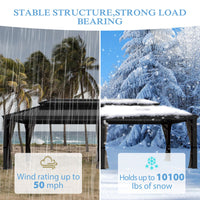 14X24FT Hardtop Stable Gazebo