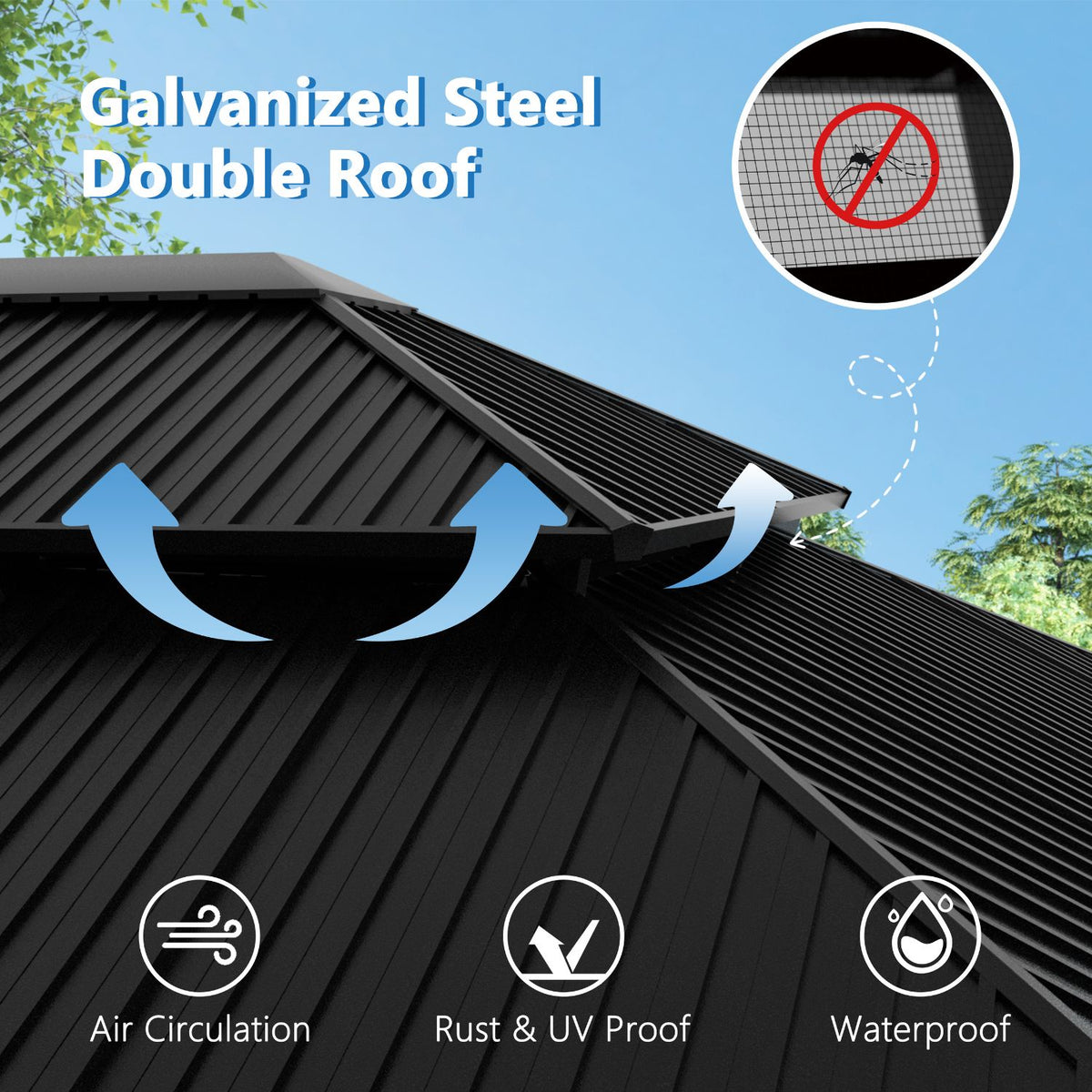 steel outdoor gazebo