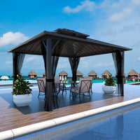 12x12 Hardtop Gazebo, Steel Roof