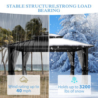 12x12 Hardtop Gazebo, Heavy Duty