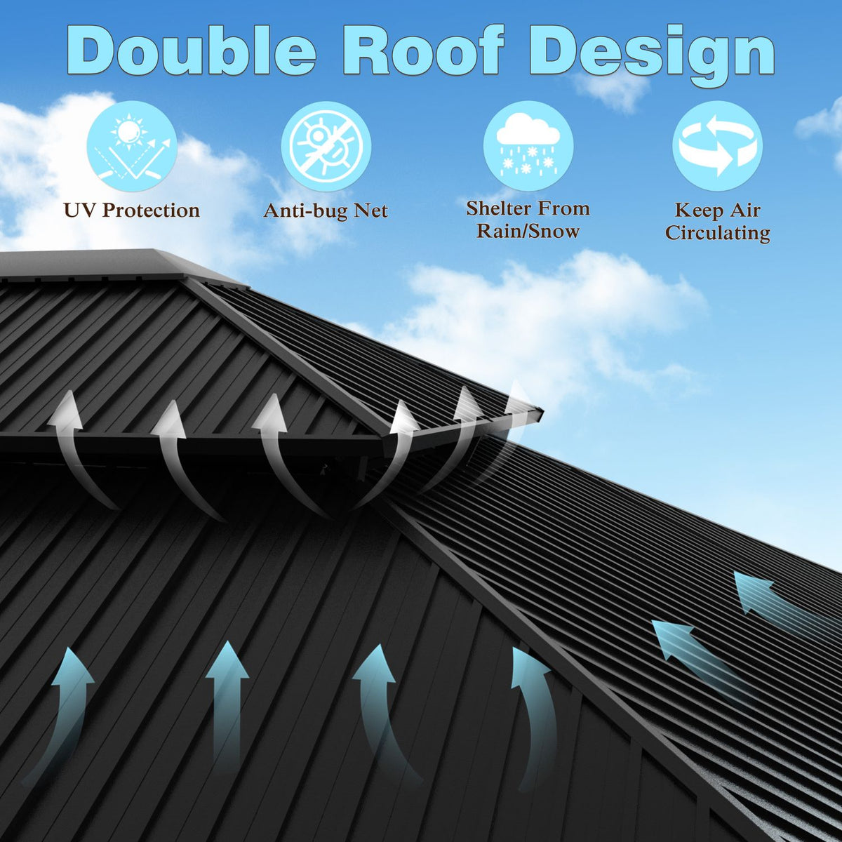 12x12 aluminum gazebo