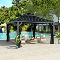12x12 gazebo with drainage system