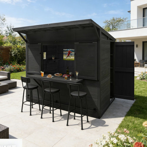Enclosed Wood Bar