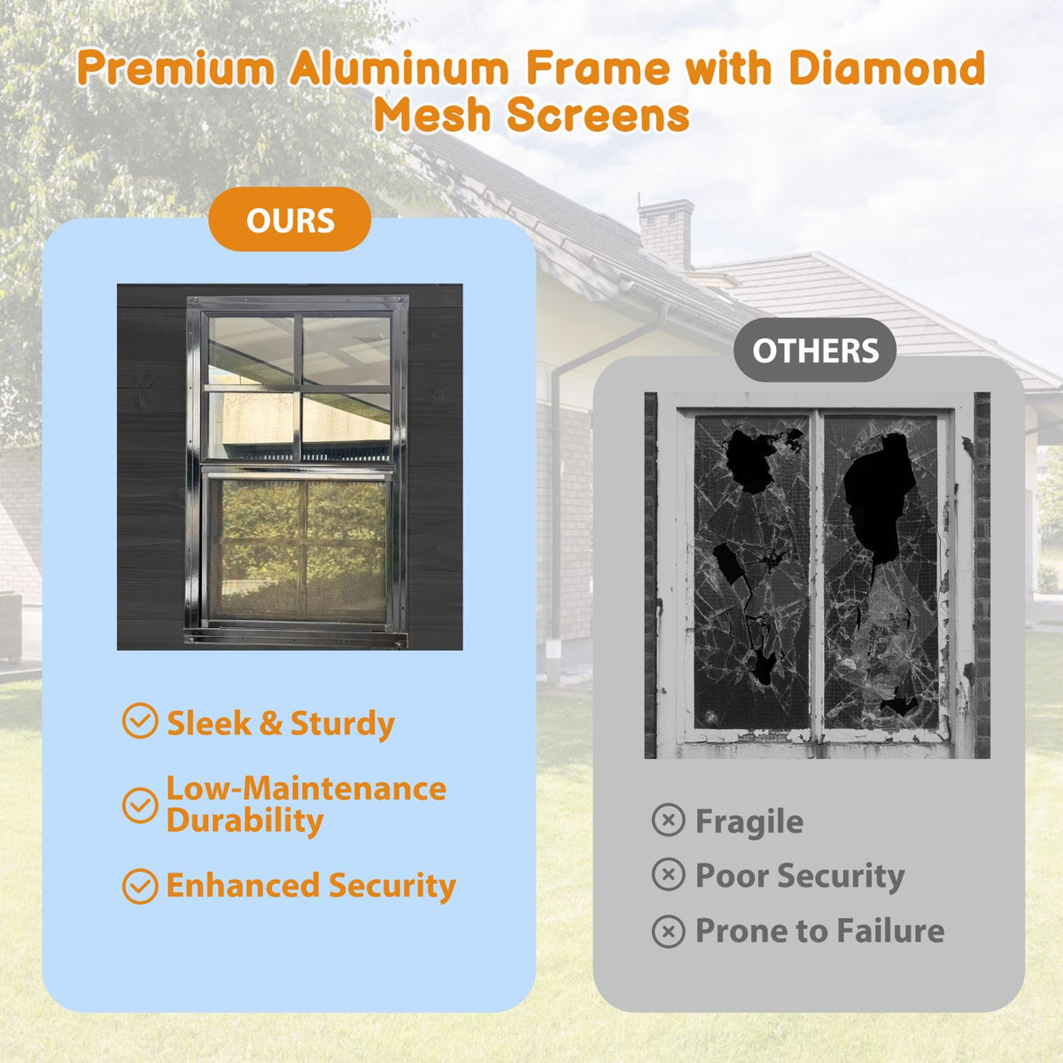 Outside patio bar with screen window