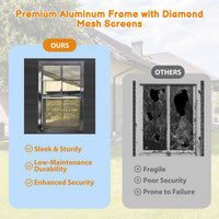 Outside patio bar with screen window