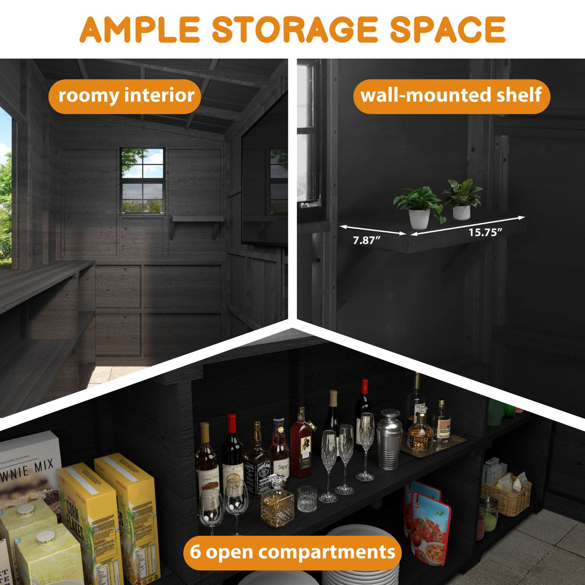 Spacious home pub bar for relax