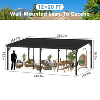 12x20 aluminum pergola