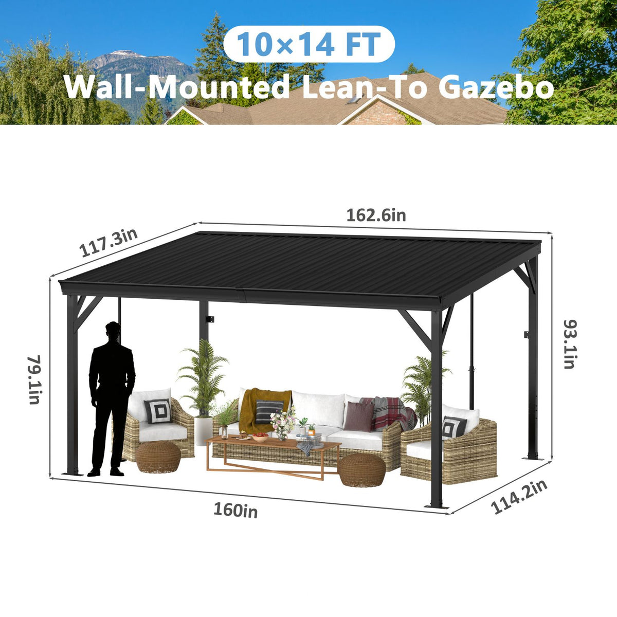 waterproof aluminum gazebo