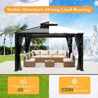 Hardtop Gazebo with Stable Structure