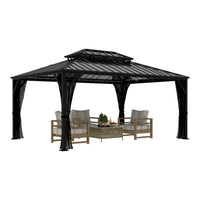 Galvanized Steel Double Roof Gazebo