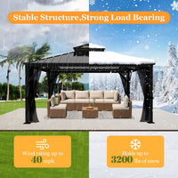 12x12 Aluminum Gazebo for Outdoor