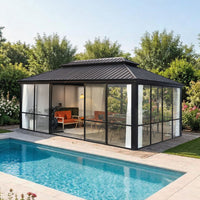 12' x 20' Outdoor Sunroom, Hardtop 