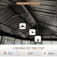 Patio Sunroom with Hooks on Top