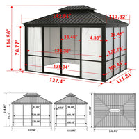 10x12FT Outdoor Solarium Sunroom
