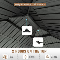 Enclosed Solarium Sunroom with Hooks