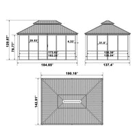 12x16FT Sunroom Gazebo
