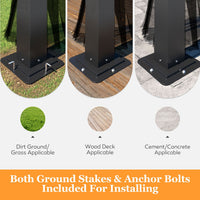 Heavy-Duty Gazebo with Stakes