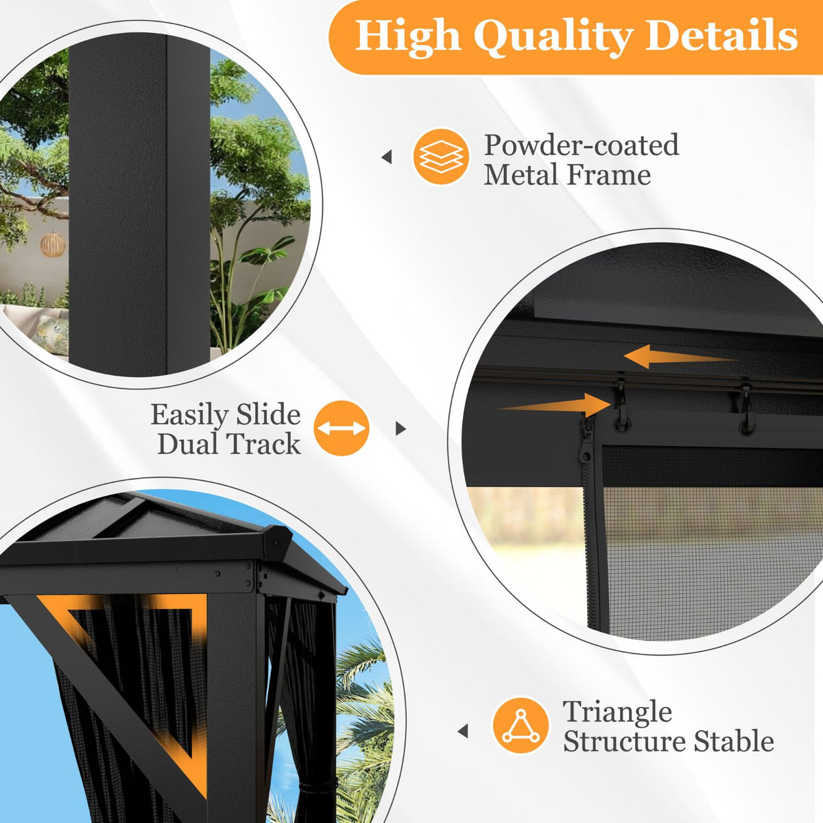 Metal Frame Gazebo from Veikous