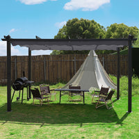 10' x 10' Aluminum Pergola, Grey