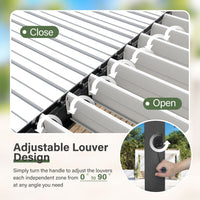 Adjustable Louvered Pergola from Veikous