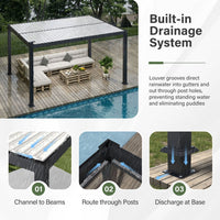 Heavy-Duty Pergola with Drainage
