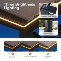 Outdoor Modern Pergola with Lights