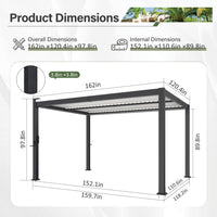 10'X13' Veikous Pergola
