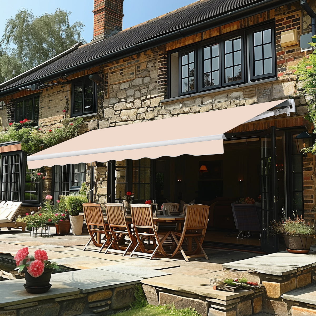 manual patio awning