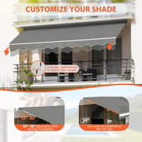 12 ft outdoor patio awning