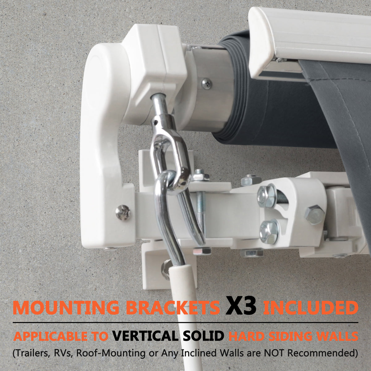 Adjustable patio awning