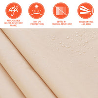 8 sun awnings for patios, Beige