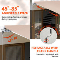 8ft Retractable Awnings, Beige