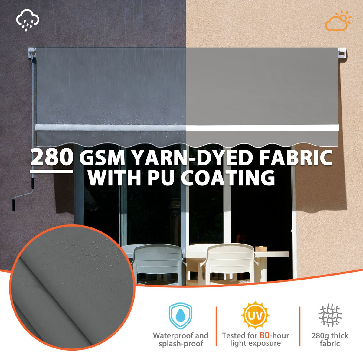 8x7 Retractable Awning