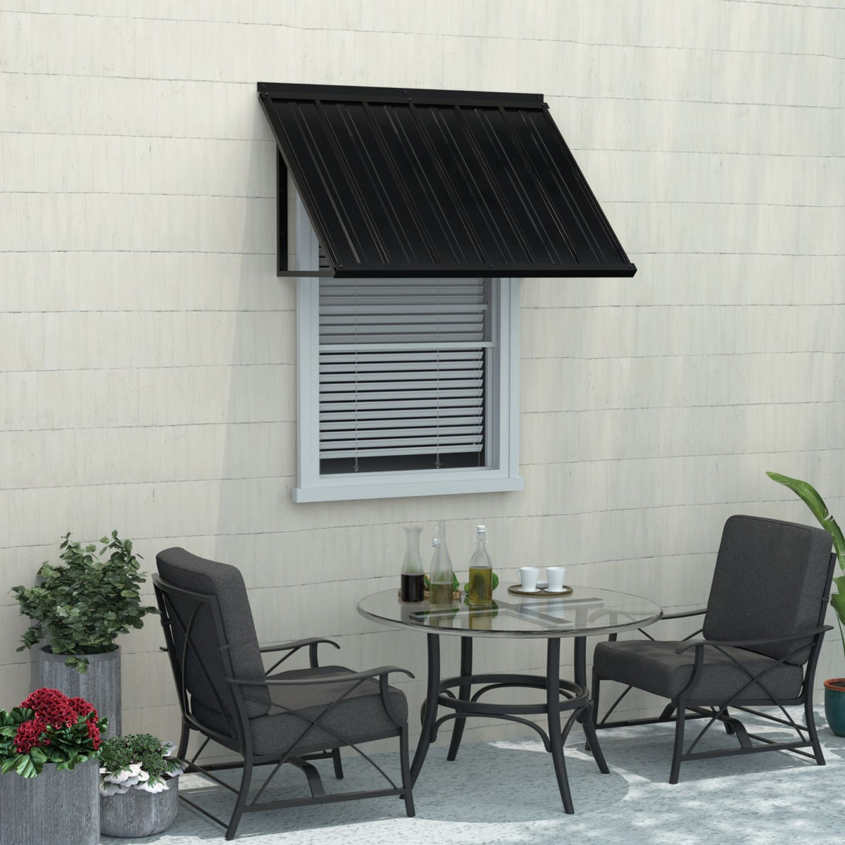 Fixed Window Awning from Veikous