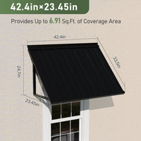 Metal Door Awning with Ample Coverage