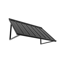 Veikous Residential Metal Awning, Fixed Window Awning with Triangle Frame for Doors, Porches, Balconies