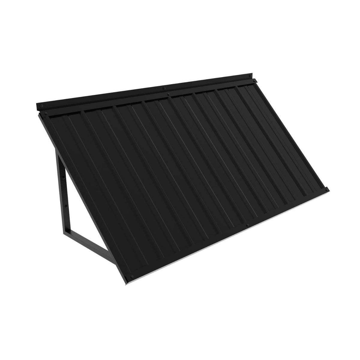 Veikous Residential Metal Awning, Fixed Window Awning with Triangle Frame for Doors, Porches, Balconies