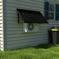 Veikous Residential Metal Awning, Fixed Window Awning with Triangle Frame for Doors, Porches, Balconies