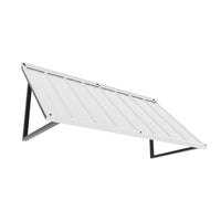 Veikous Residential Metal Awning, Fixed Window Awning with Triangle Frame for Doors, Porches, Balconies