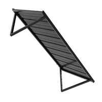 Veikous Residential Metal Awning, Fixed Window Awning with Triangle Frame for Doors, Porches, Balconies