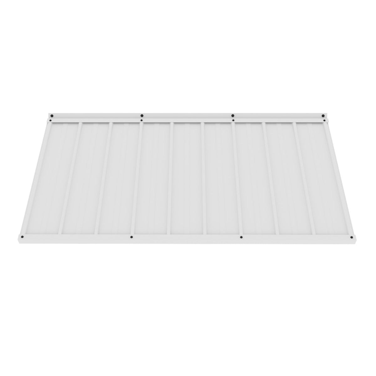 Veikous Residential Metal Awning, Fixed Window Awning with Triangle Frame for Doors, Porches, Balconies