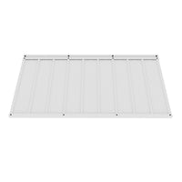 Veikous Residential Metal Awning, Fixed Window Awning with Triangle Frame for Doors, Porches, Balconies