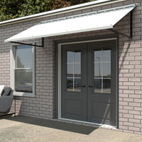 Veikous Metal Door Awning 103x36 in, Powder-Coated Frame Awnings for Front Entrance, All-Weather Protection Sunshade