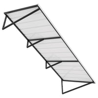 Veikous Metal Door Awning 103x36 in, Powder-Coated Frame Awnings for Front Entrance, All-Weather Protection Sunshade