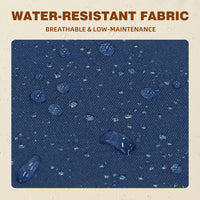 Water-Resistant Wicker Rocking Chairs Set