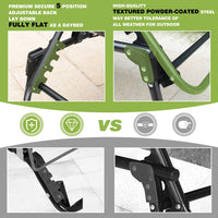 folding outdoor lounge chair, gray