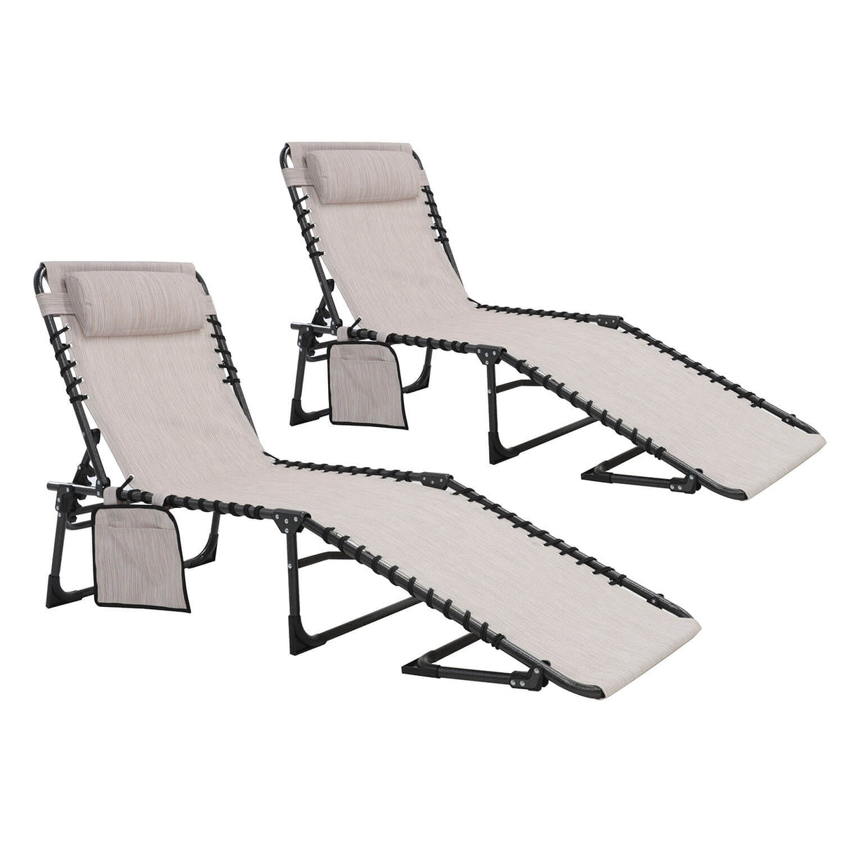 Portable Chaise Lounge for Sunbathing